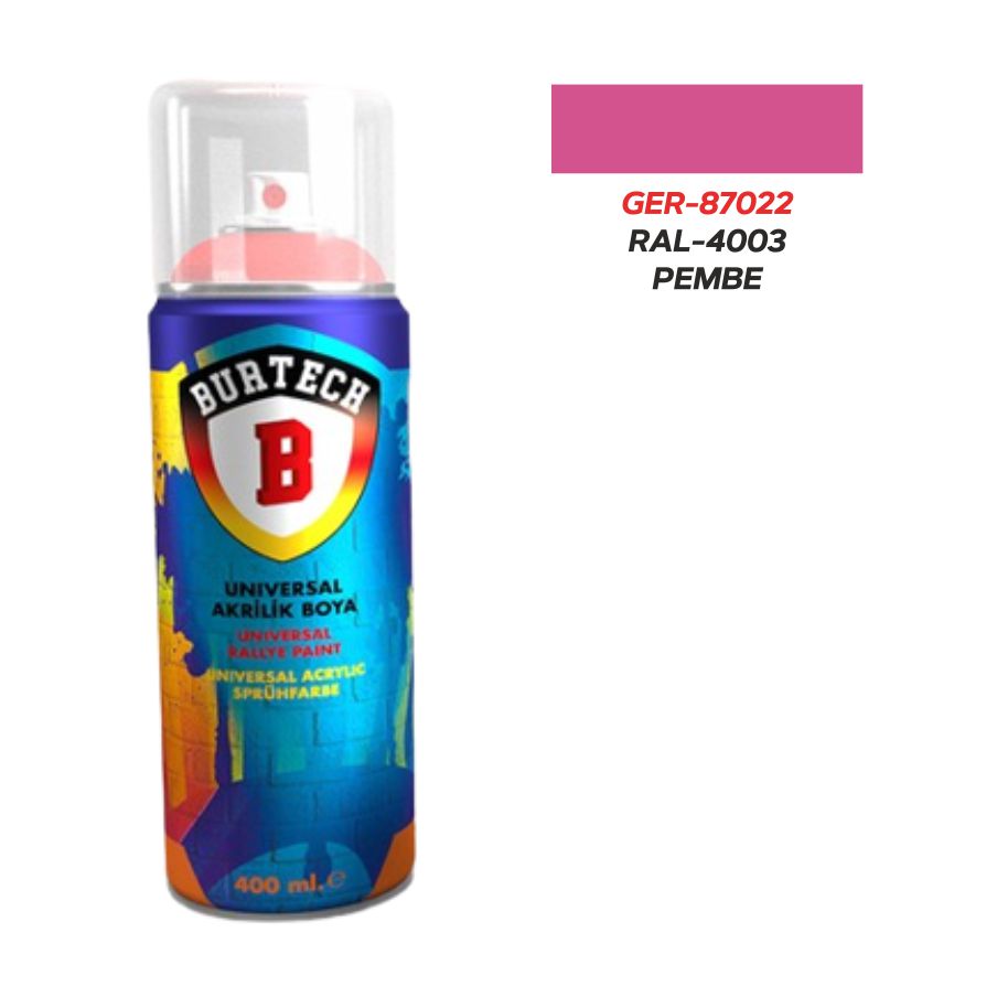 BURTECH ÜNIVERSAL RAL-4003 PEMBE 400 ml.